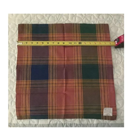 Plaid Cotton Napkins - Set of 4 - Picture 2 of 3